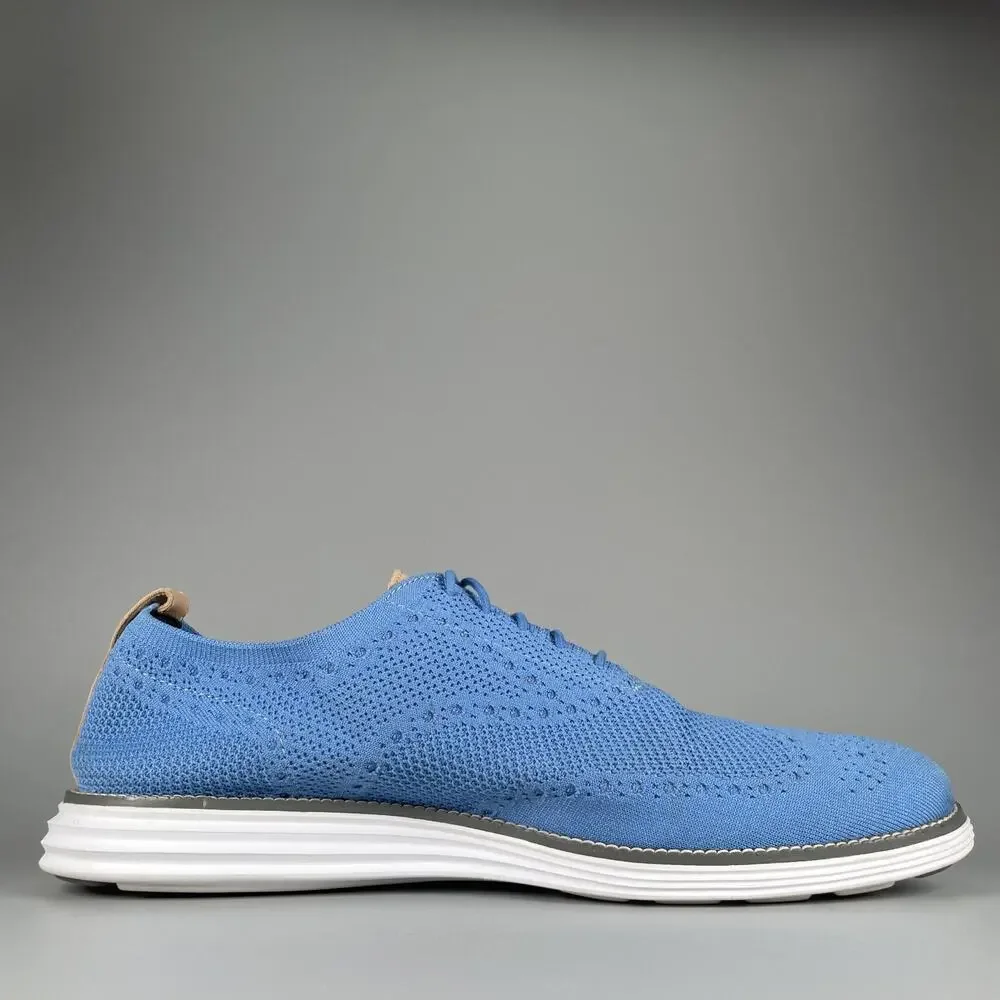 Cole Haan OriginalGrand Men's Size 14 M Blue Knit Casual Dress Sneakers Shoe GUC